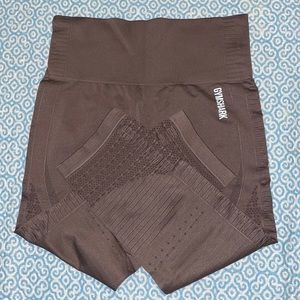 Gymshark Energy Seamless Cropped Leggings (Brown)